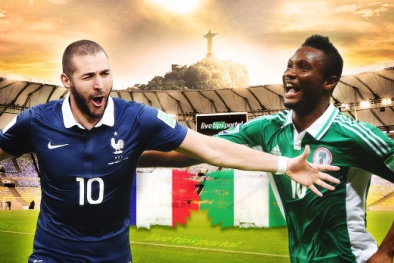 Kết quả tỉ số trận đấu Pháp – Nigeria World Cup 2014: 2-0